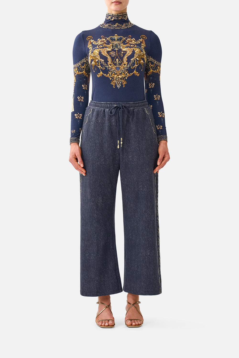 CAMILLA Straight Leg Track Pant Cloaked - Image 1