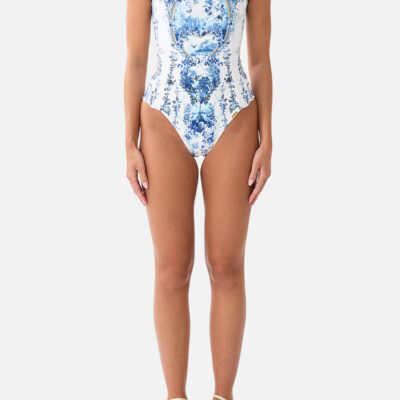 CAMILLA Square Neck Wide Strap One Piece the Porcelain Parlour - Image 1