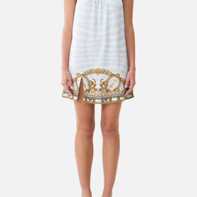 CAMILLA Square Neck Short Slip Dress Spirit OF Stripes - Image 1