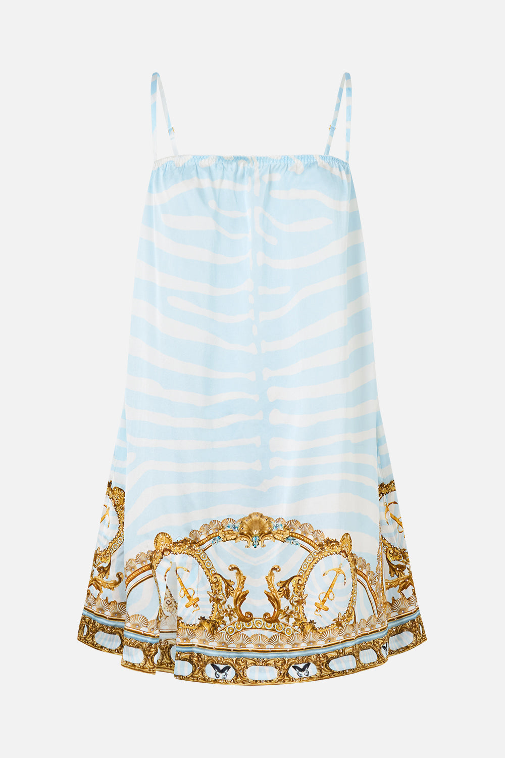 MNCAM131026140621399_3 CAMILLA Square Neck Short Slip Dress Spirit OF Stripes - Image 3