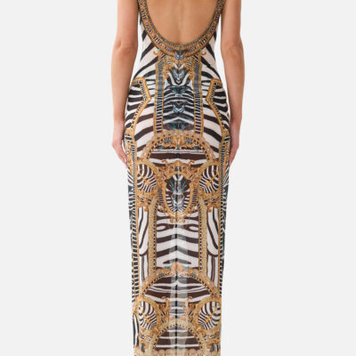 CAMILLA Square Neck Beach Maxi Dress W Low Back Zig Zag Zoo - Image 2