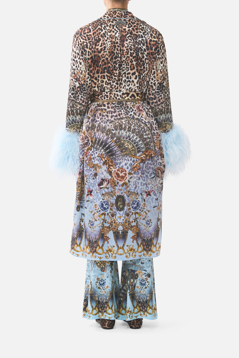 MNCAM131026140621405_2 CAMILLA Split Cuff Soft Coat With Feathers Fiesta, Siesta, Repeat - Image 2