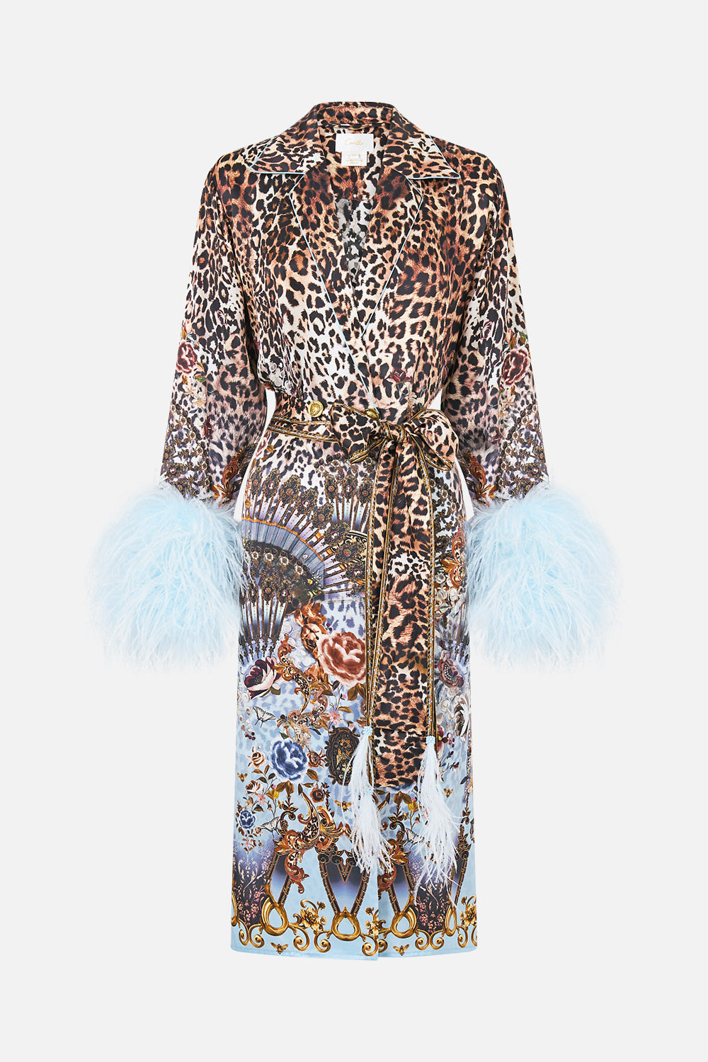 MNCAM131026140621405_3 CAMILLA Split Cuff Soft Coat With Feathers Fiesta, Siesta, Repeat - Image 3