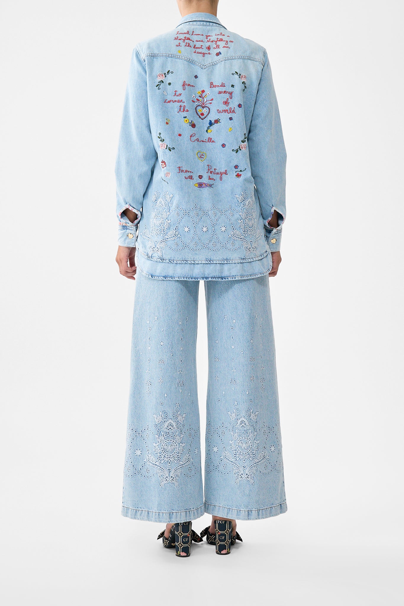MNCAM131026140621407_2 CAMILLA Sophy Kitsch Stitch Relaxed Shirt Denim - Image 2