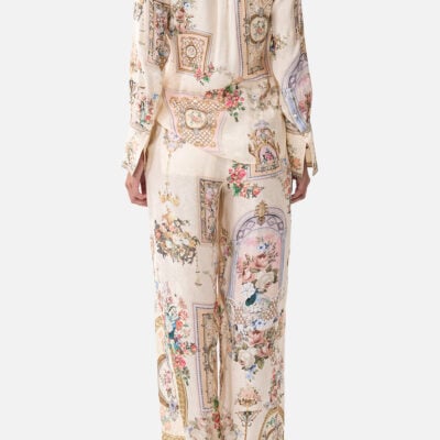 CAMILLA Soft Wide Leg Pant With Tie Detail Twilight - Image 2