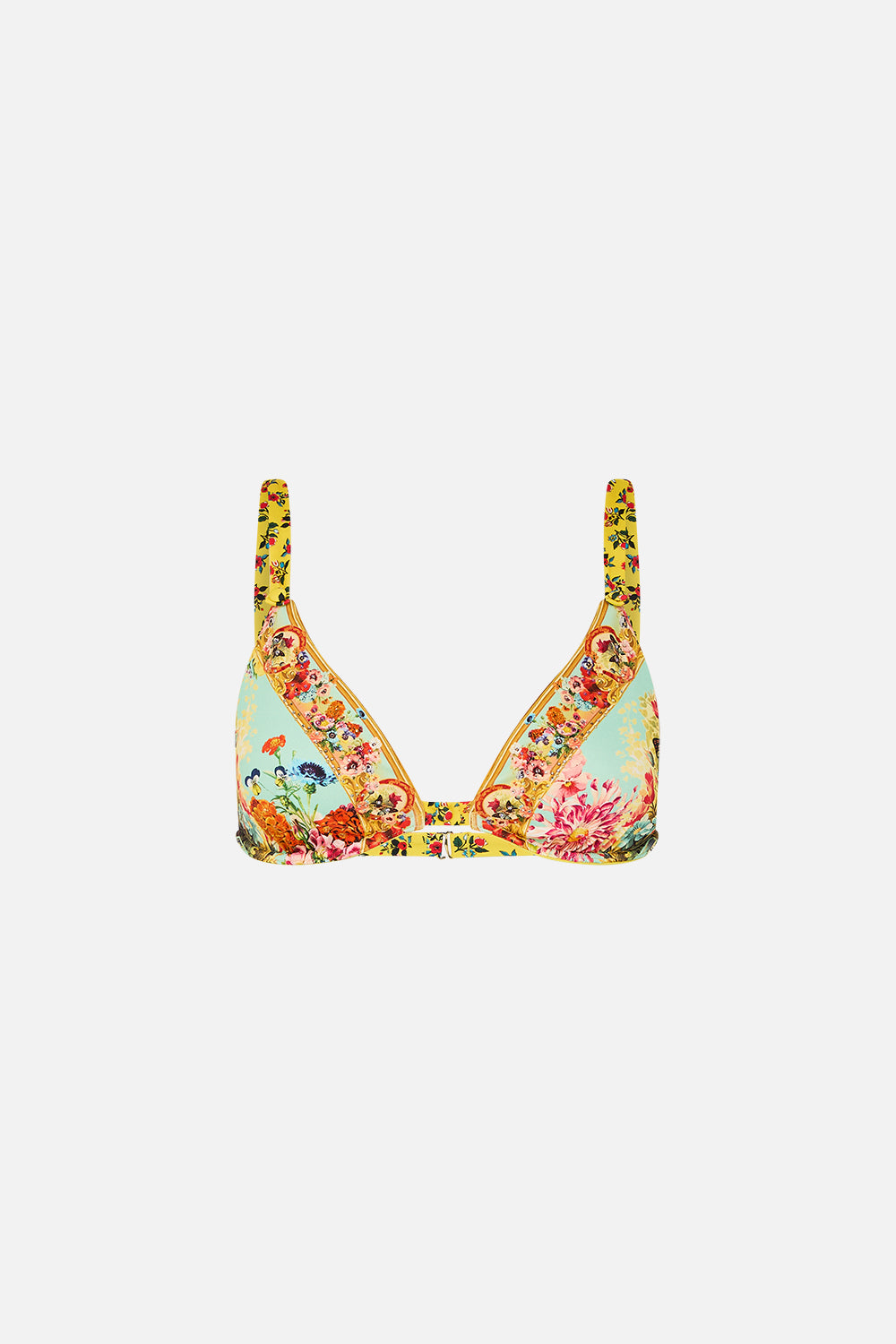 MNCAM131026140621409_3 CAMILLA Soft Underwire Bikini Top With Button Straps Aromatic Tiger Flower - Image 3