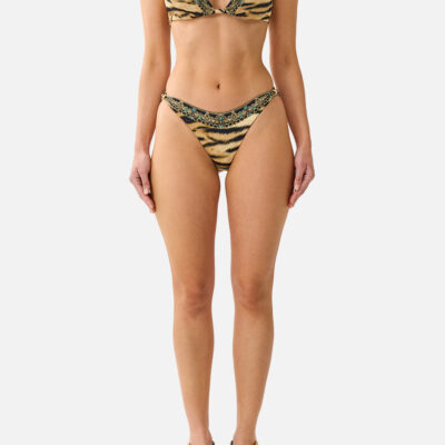 CAMILLA Soft Thick Tie Tri Bikini Set With Trims A Wink TO the Wild - Image 1