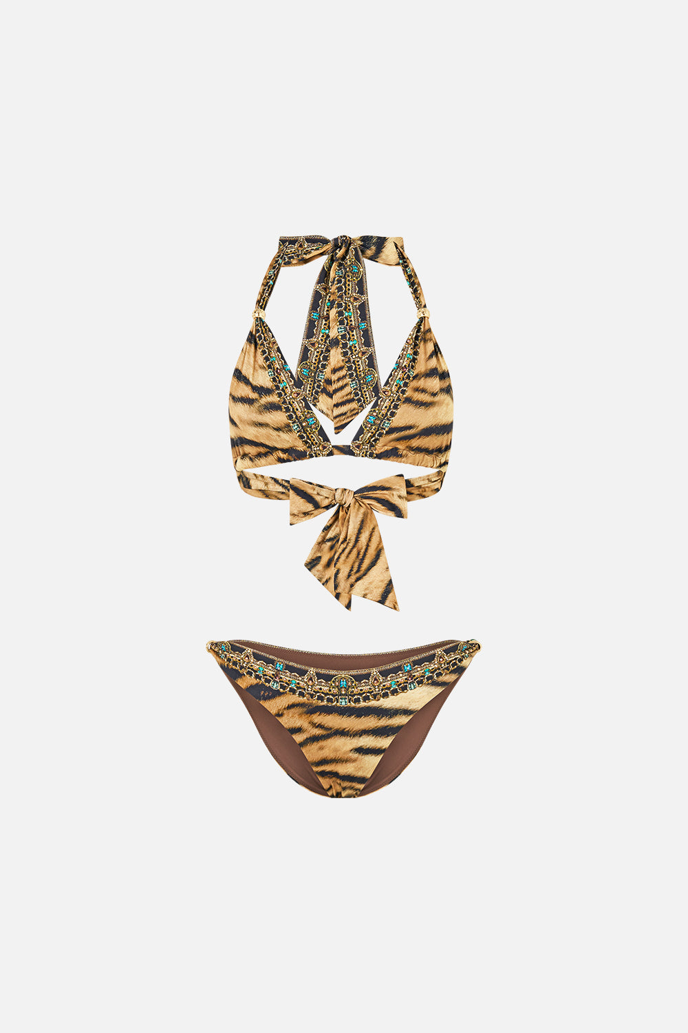 MNCAM131026140621414_3 CAMILLA Soft Thick Tie Tri Bikini Set With Trims A Wink TO the Wild - Image 3