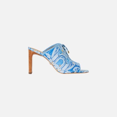 CAMILLA Sofia Lace UP Front Heel Mule DE Nada Granada - Image 1