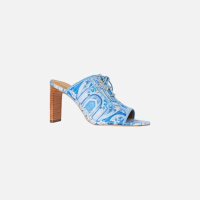 CAMILLA Sofia Lace UP Front Heel Mule DE Nada Granada - Image 2