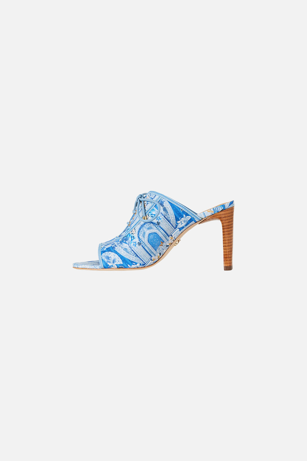 MNCAM131026140621421_3 CAMILLA Sofia Lace UP Front Heel Mule DE Nada Granada - Image 3