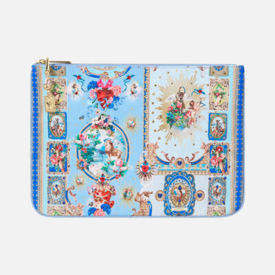 CAMILLA Small Canvas Clutch Verses - Image 1
