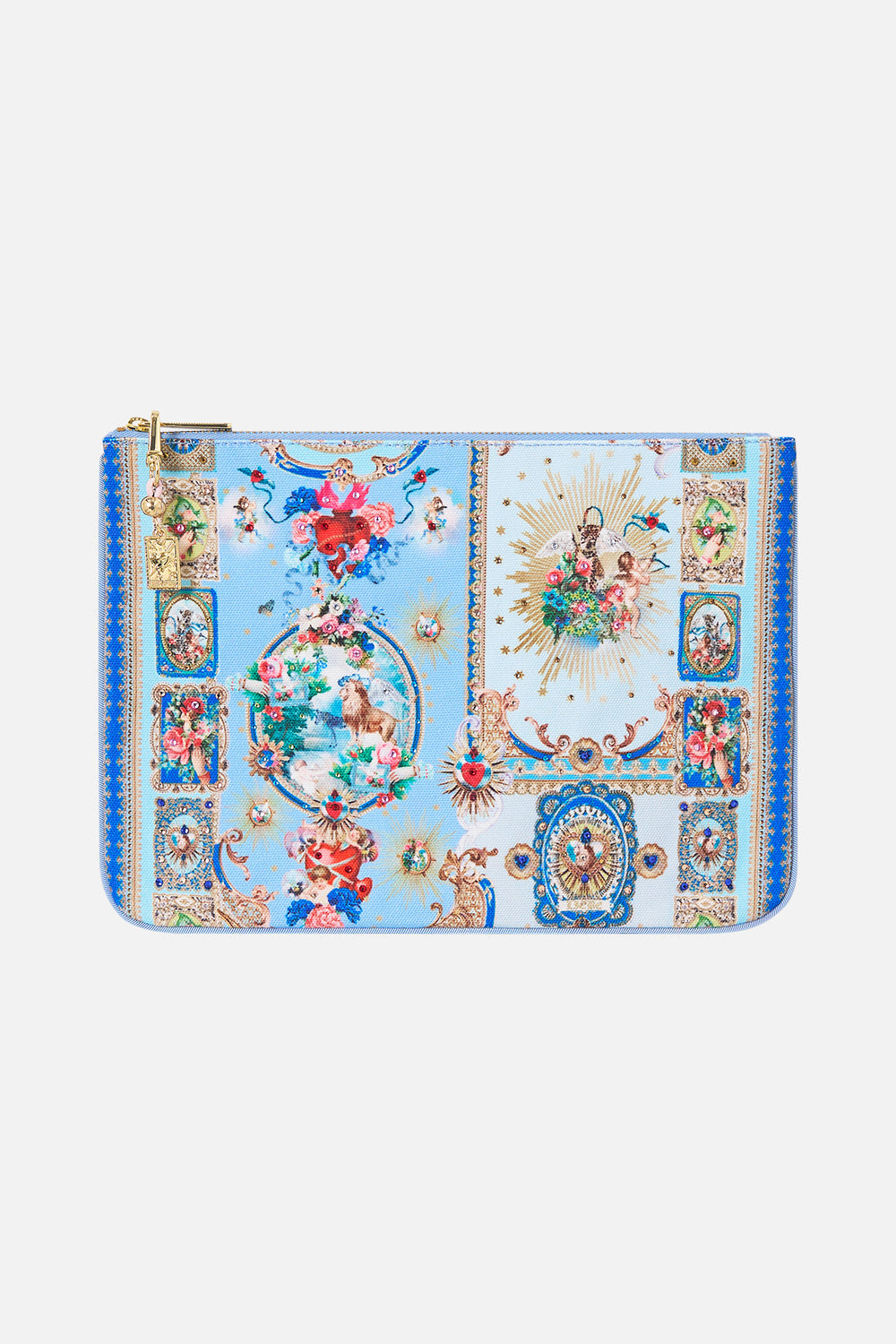CAMILLA Small Canvas Clutch Verses - Image 1