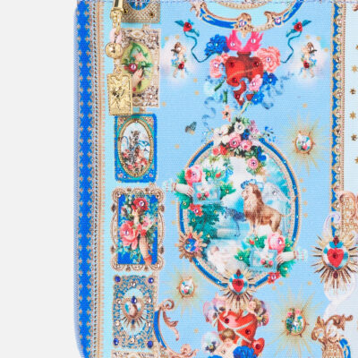 CAMILLA Small Canvas Clutch Verses - Image 2