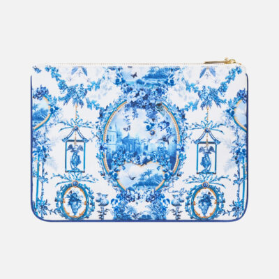 CAMILLA Small Canvas Clutch the Porcelain Parlour - Image 2