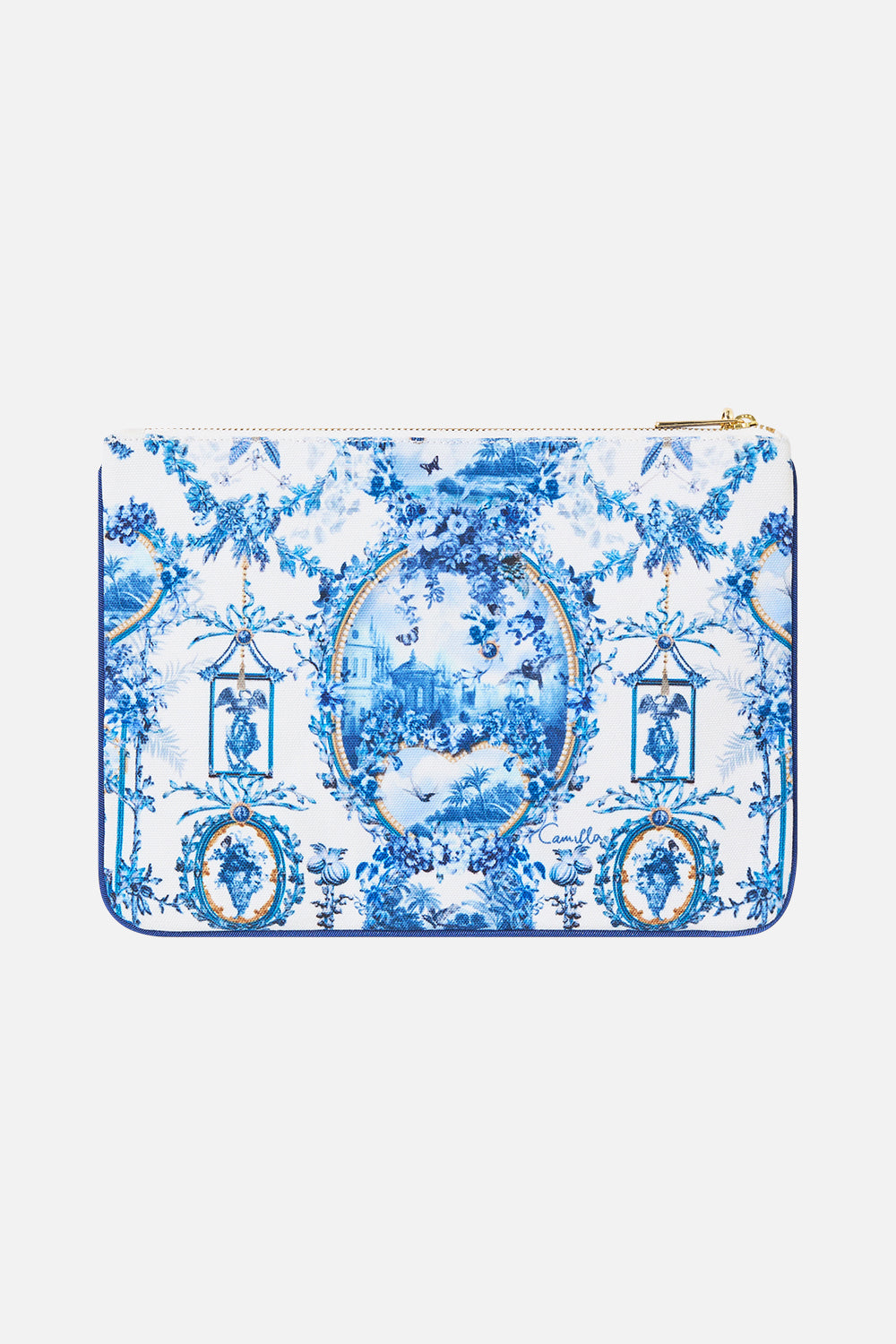 MNCAM131026140621437_2 CAMILLA Small Canvas Clutch the Porcelain Parlour - Image 2