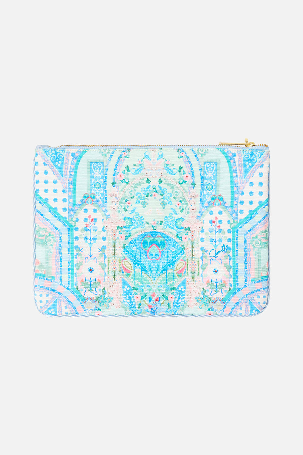 MNCAM131026140621441_2 CAMILLA Small Canvas Clutch Midsummer Mosaics - Image 2