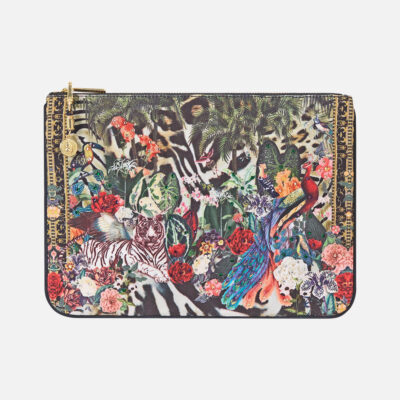 CAMILLA Small Canvas Clutch Leotigra Land - Image 1