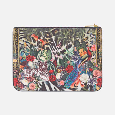 CAMILLA Small Canvas Clutch Leotigra Land - Image 2