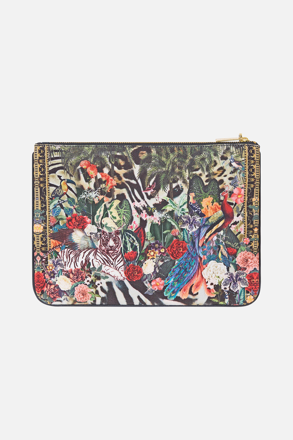 MNCAM131026140621444_2 CAMILLA Small Canvas Clutch Leotigra Land - Image 2