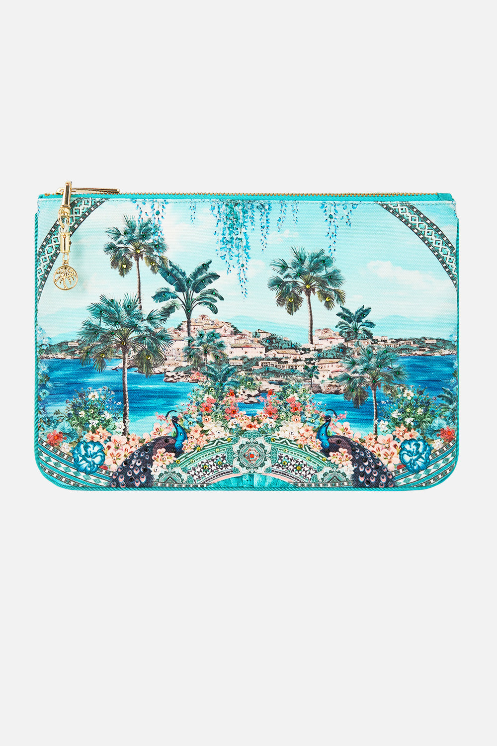 CAMILLA Small Canvas Clutch Balearic Bebé - Image 1