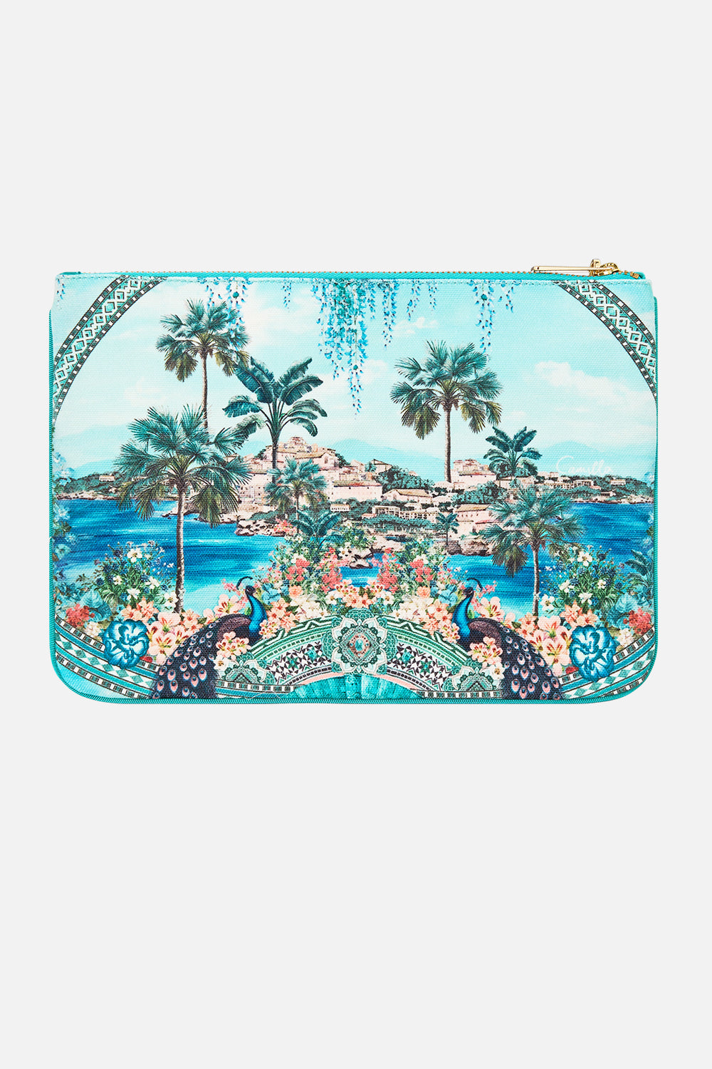 MNCAM131026140621455_2 CAMILLA Small Canvas Clutch Balearic Bebé - Image 2