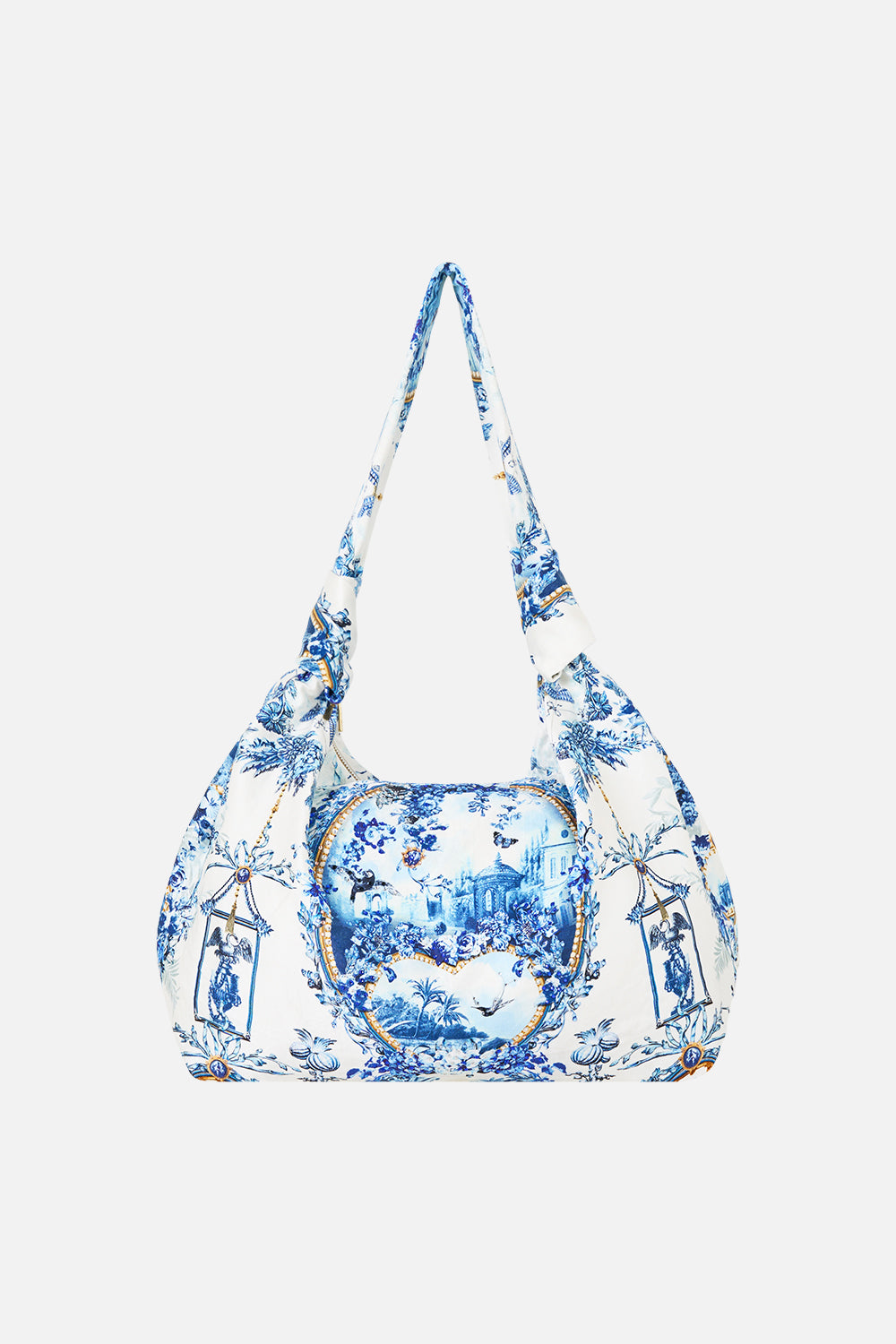 CAMILLA Slouch Shoulder Bag With Knot Details the Porcelain Parlour - Image 1
