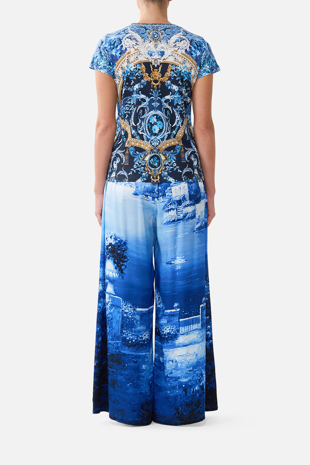 CAMILLA Slim Fit Round Neck T-shirt Sweet Sacré Bleu - Image 2