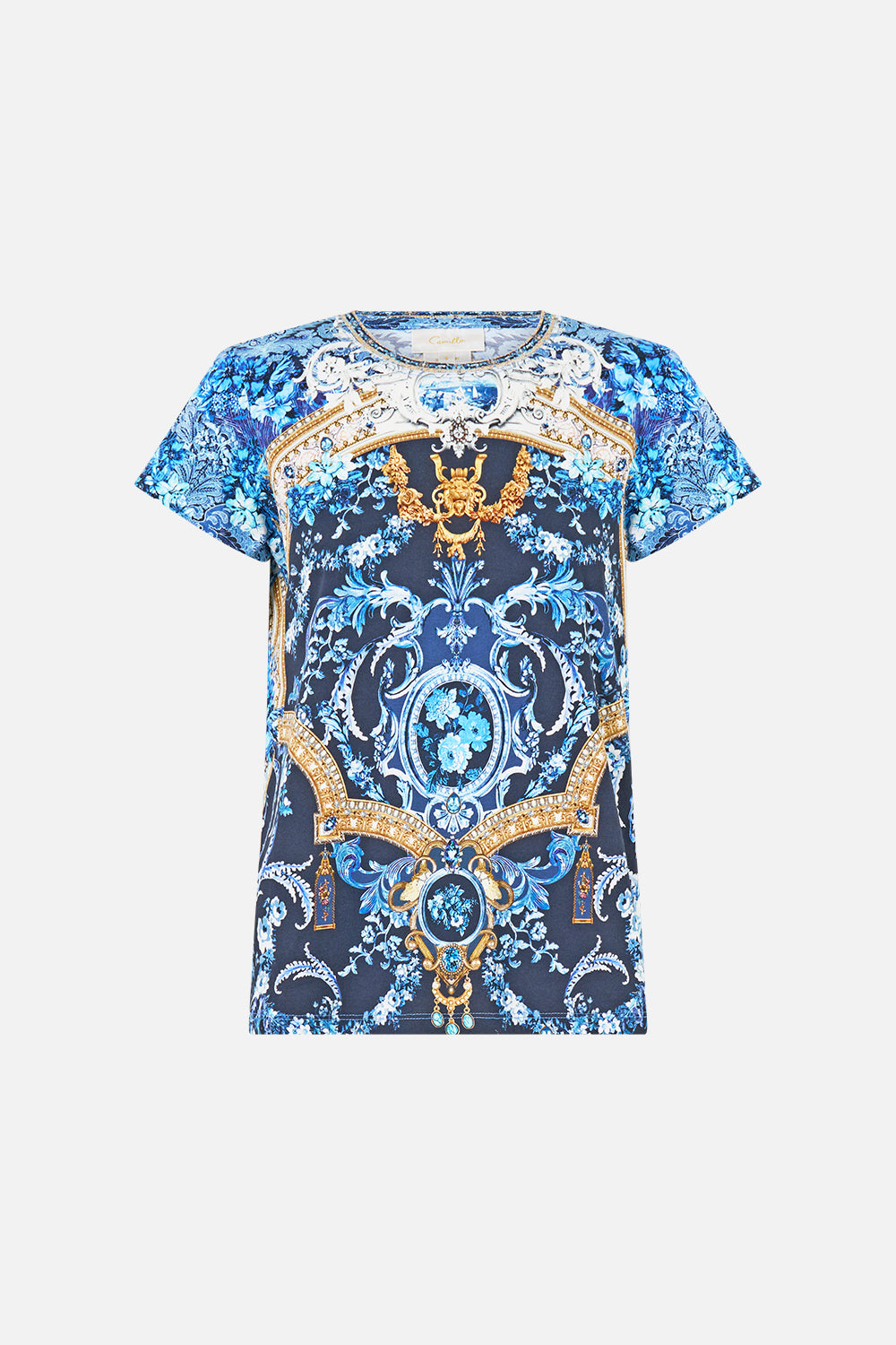 CAMILLA Slim Fit Round Neck T-shirt Sweet Sacré Bleu - Image 3