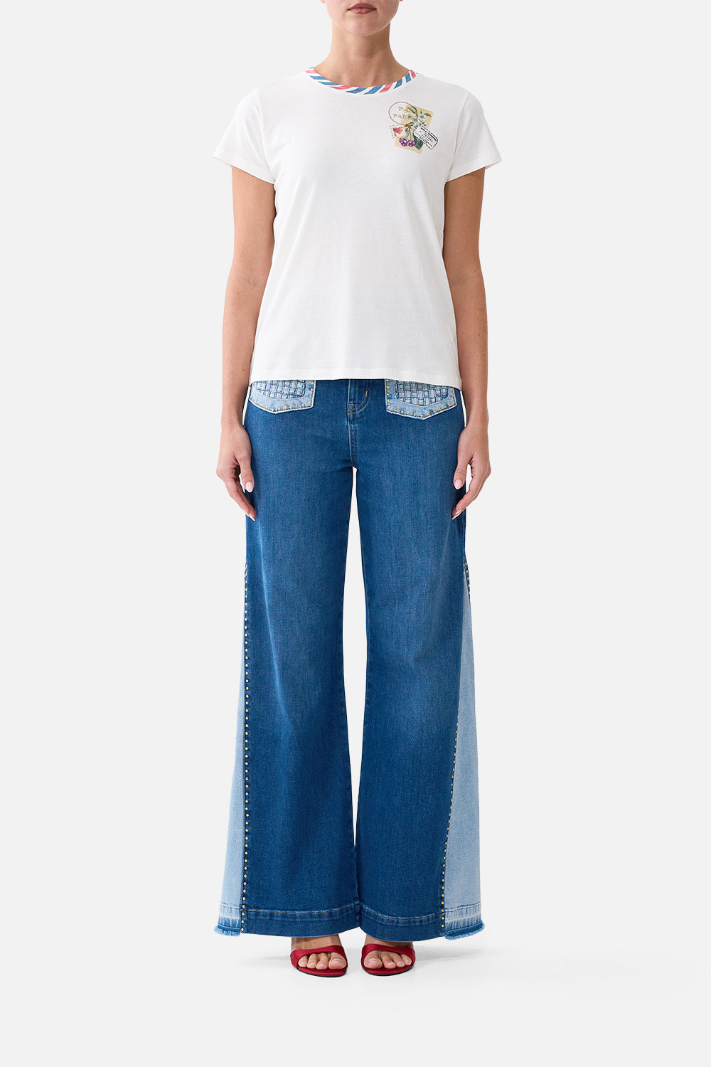 CAMILLA Slim Fit Round Neck T-shirt LA Belle Botanique - Image 1