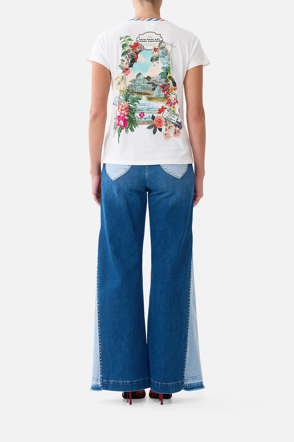 MNCAM131026140621473_2 CAMILLA Slim Fit Round Neck T-shirt LA Belle Botanique - Image 2