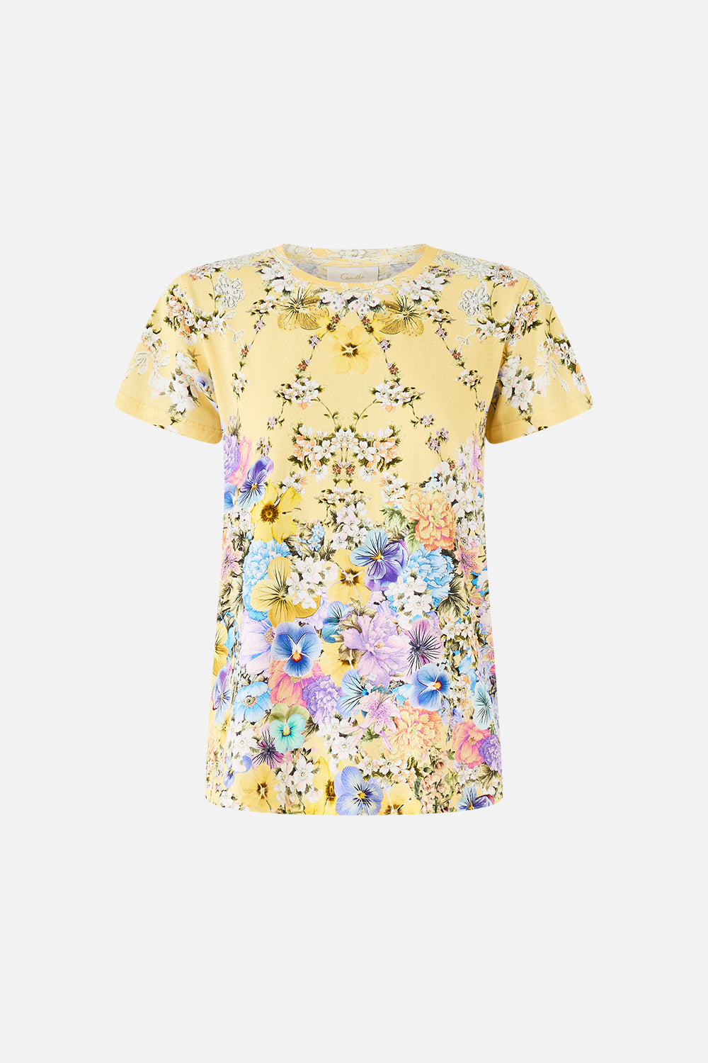 MNCAM131026140621474_3 CAMILLA Slim Fit Round Neck T-shirt Darling Buds - Image 3