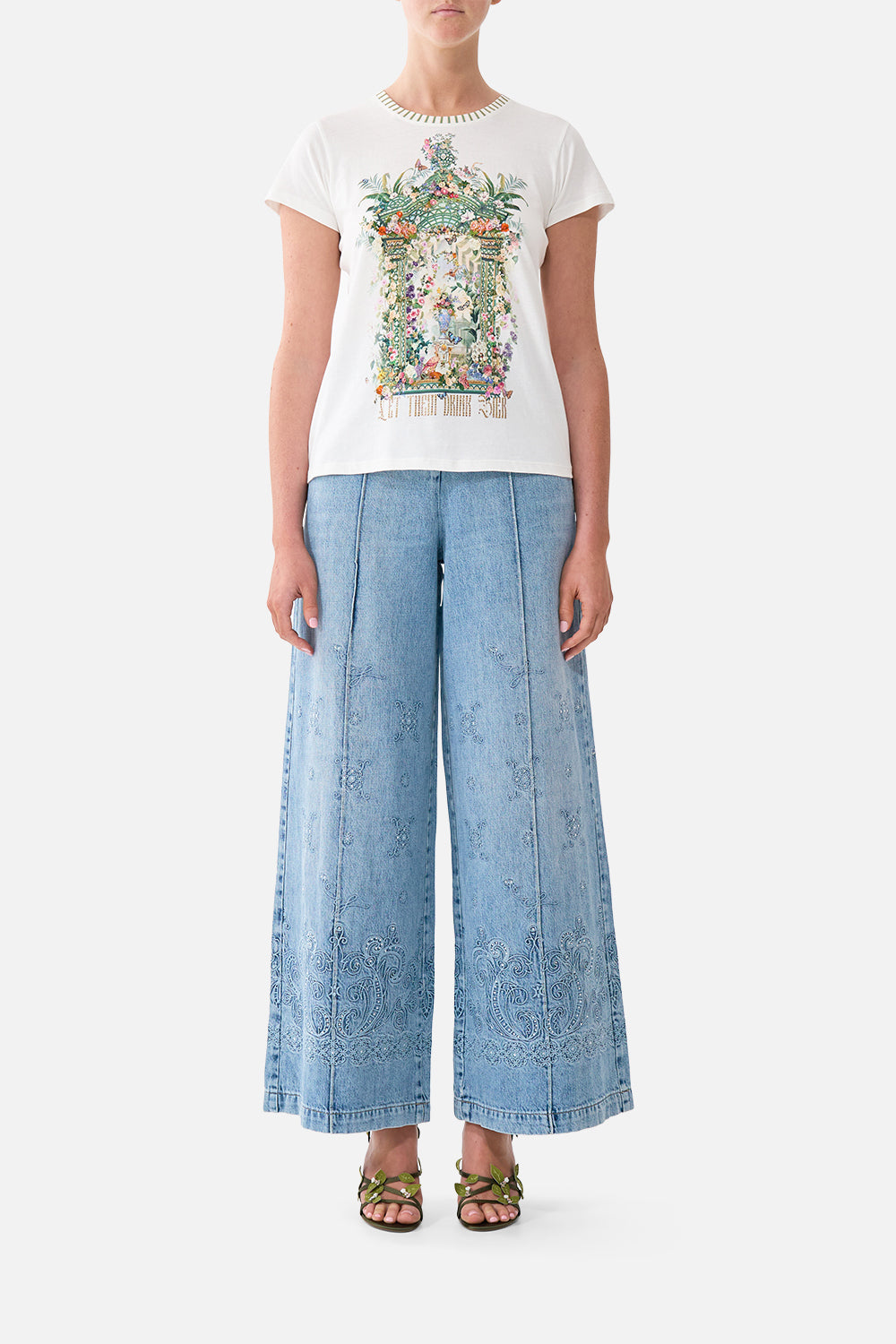 CAMILLA Slim Fit Round Neck T-shirt Art for the Empress - Image 1