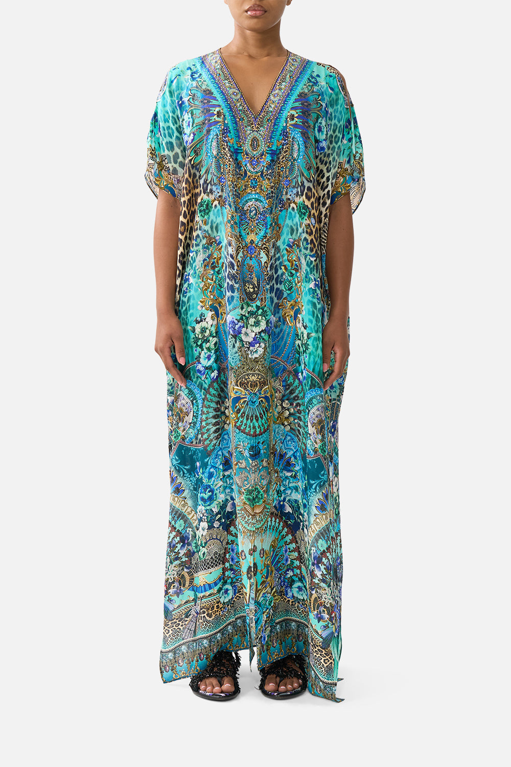 CAMILLA Slim Fit Kaftan With Split Flamenco Euphoria - Image 1