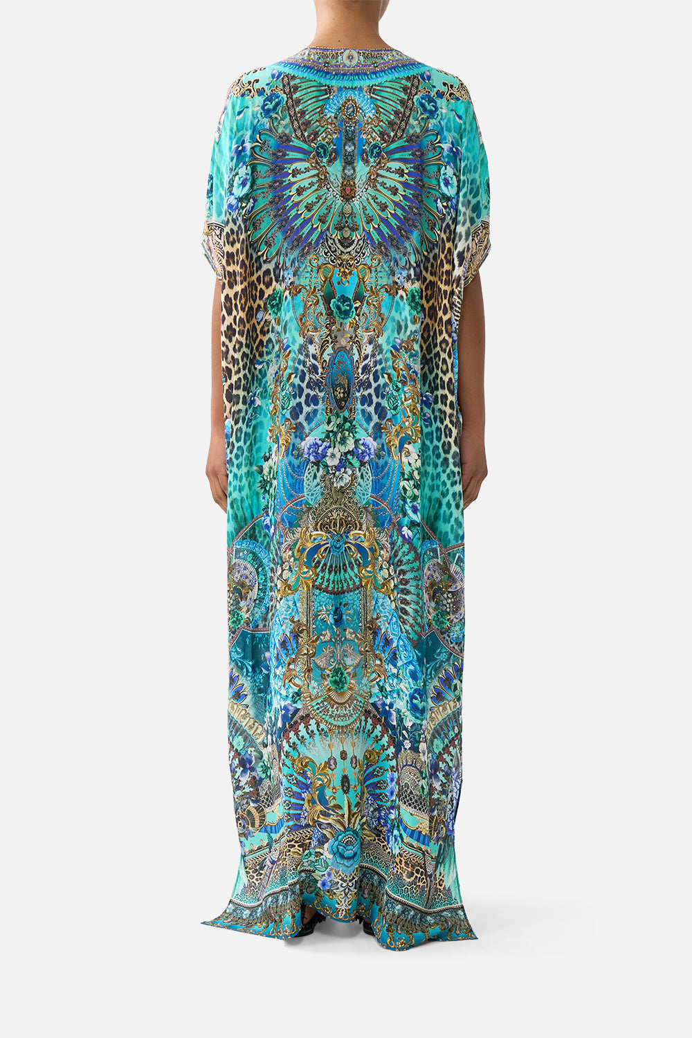 CAMILLA Slim Fit Kaftan With Split Flamenco Euphoria - Image 2