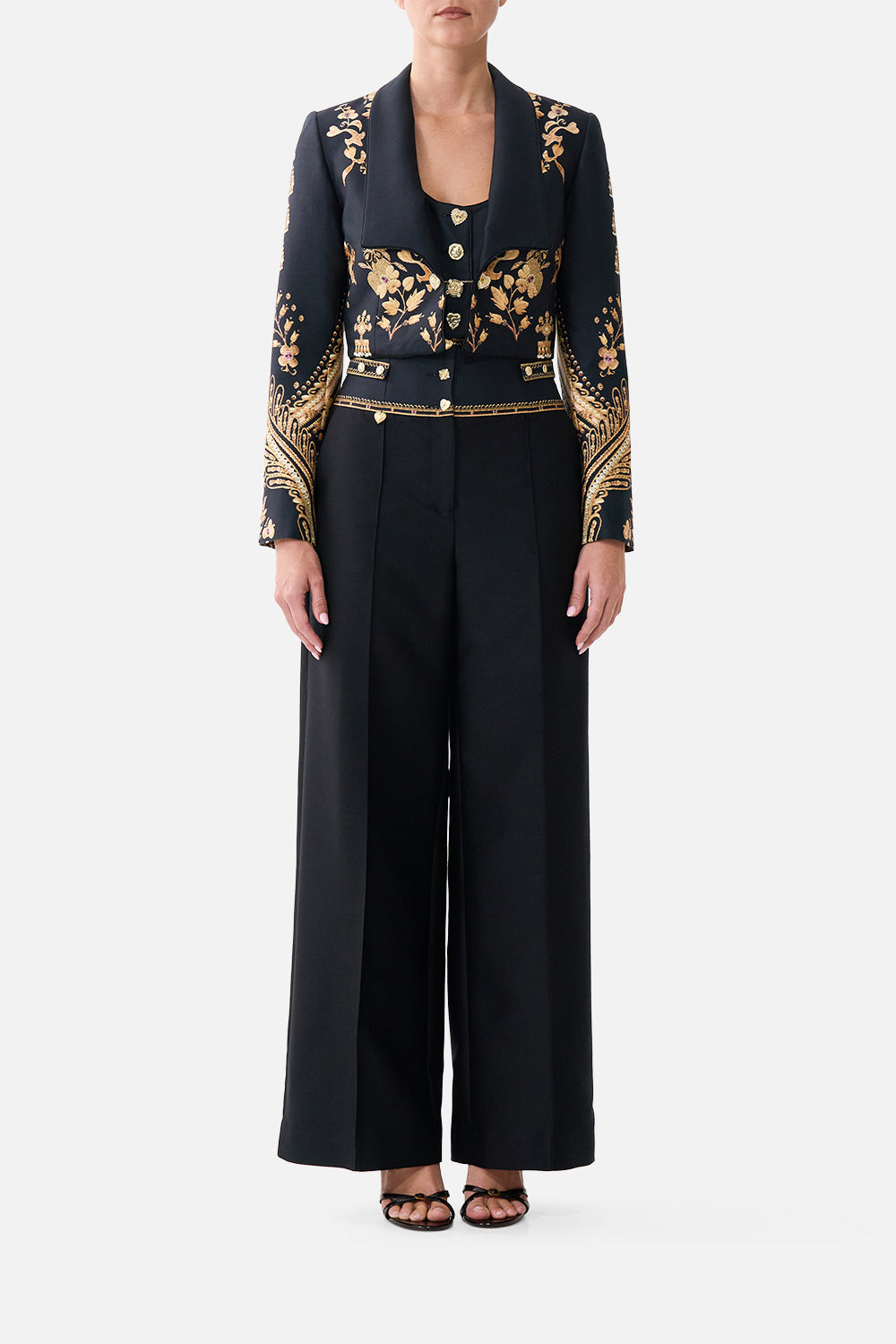 CAMILLA Slim Fit Cropped Jacket Taurus Rising - Image 1