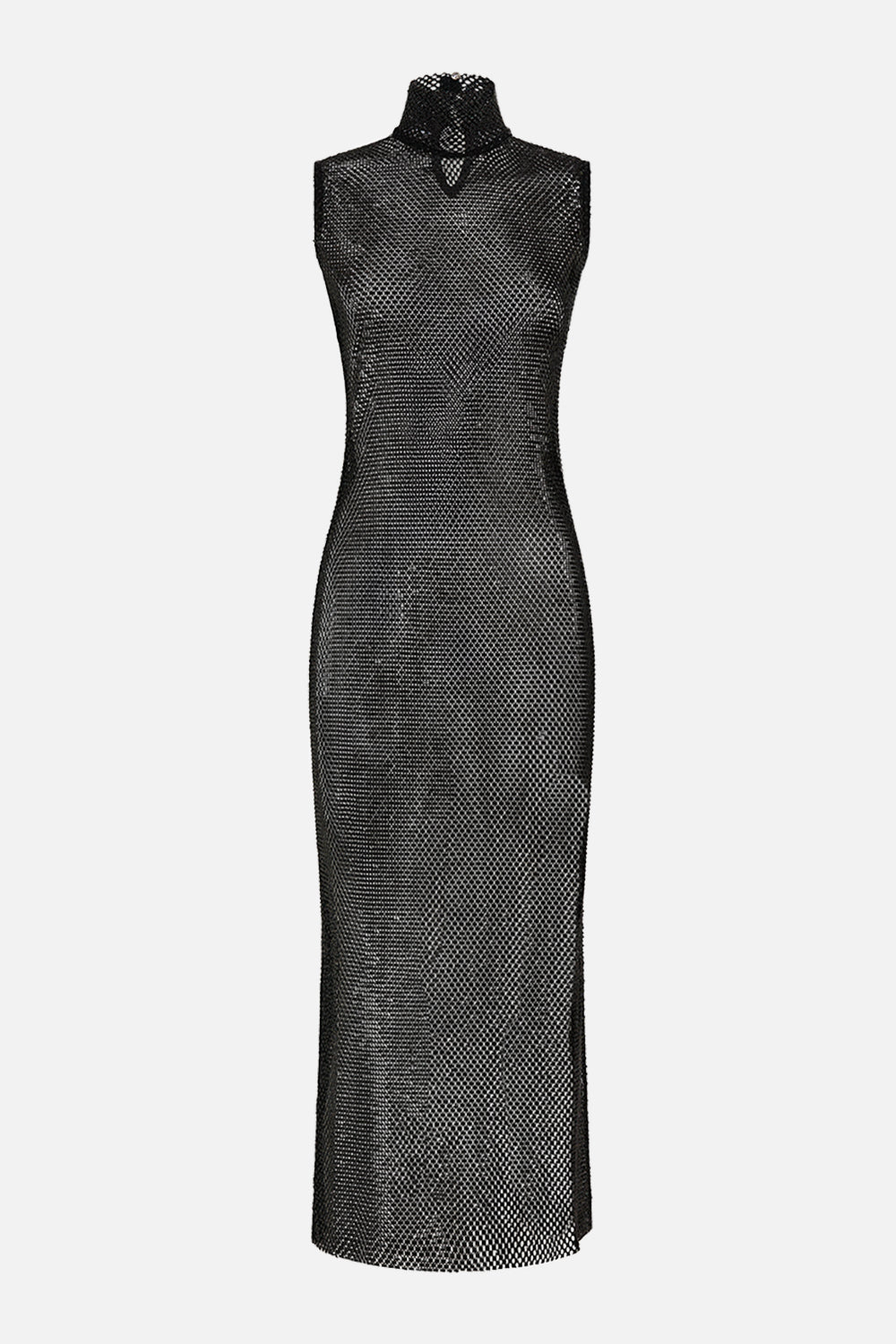 CAMILLA Sleeveless Turtle Neck Crystal Mesh Dress Mark OF Medusa - Image 3