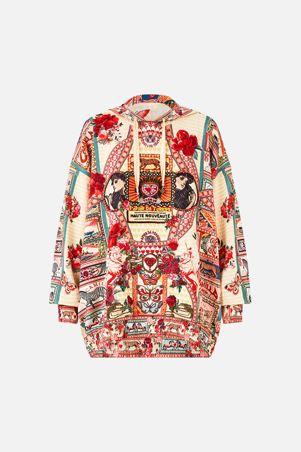 MNCAM131026140621491_3 CAMILLA Silk Hem Band Boyfriend Hoodie - Image 3