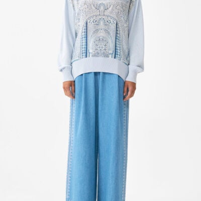 CAMILLA Silk Front Turtle Neck Knit the Hum OF the Alhambra - Image 1
