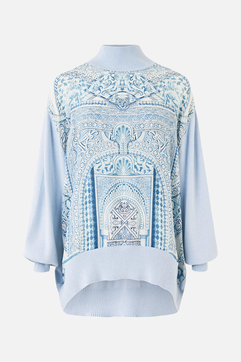 MNCAM131026140621492_3 CAMILLA Silk Front Turtle Neck Knit the Hum OF the Alhambra - Image 3