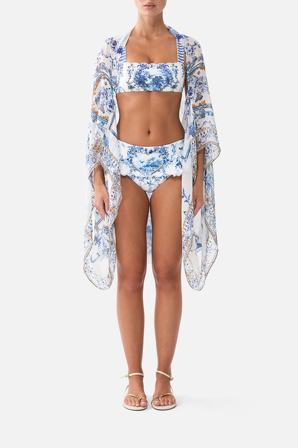 CAMILLA Silk Chiffon Shrug the Porcelain Parlour - Image 1