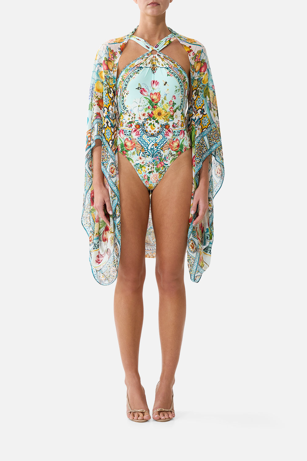 CAMILLA Silk Chiffon Shrug Magic OF the Mercado - Image 1