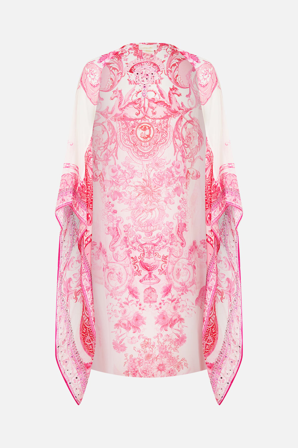 MNCAM131026140621500_3 CAMILLA Silk Chiffon Shrug Livin LA Vida Rosa - Image 3