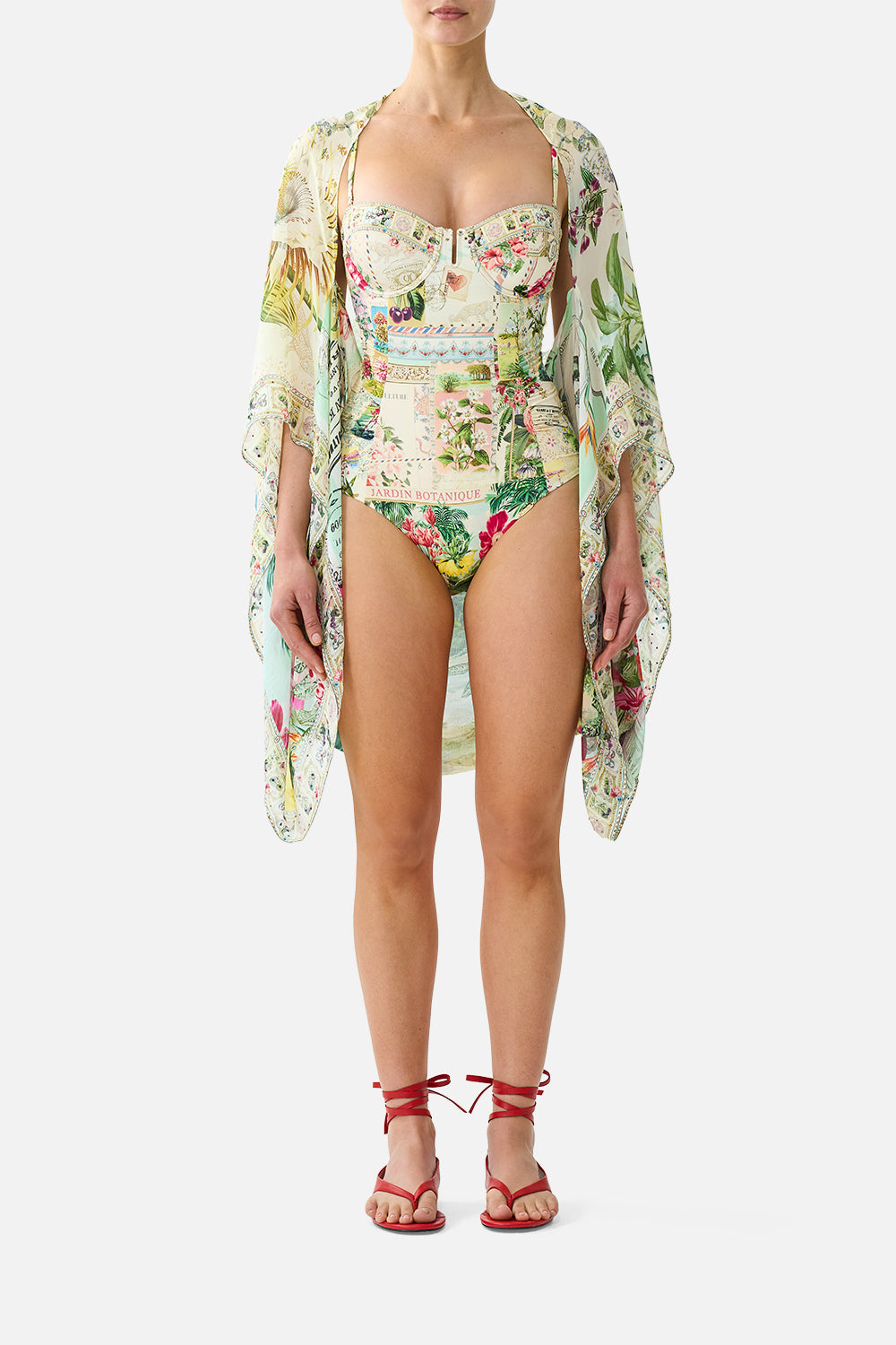 CAMILLA Silk Chiffon Shrug LA Belle Botanique - Image 1