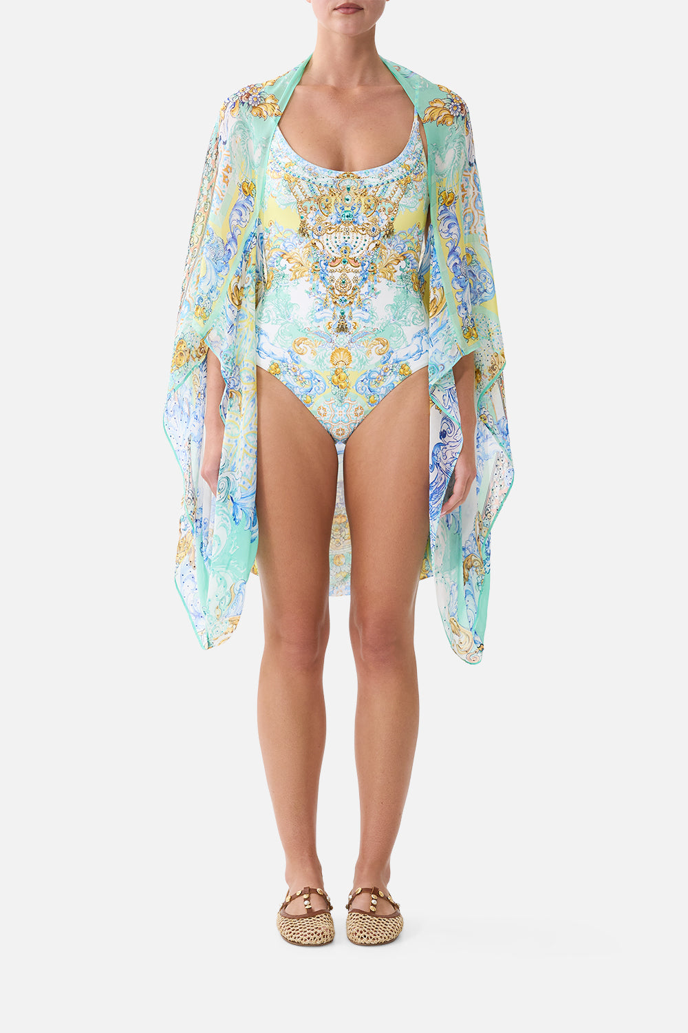 CAMILLA Silk Chiffon Shrug Dial UP the Tiles - Image 1