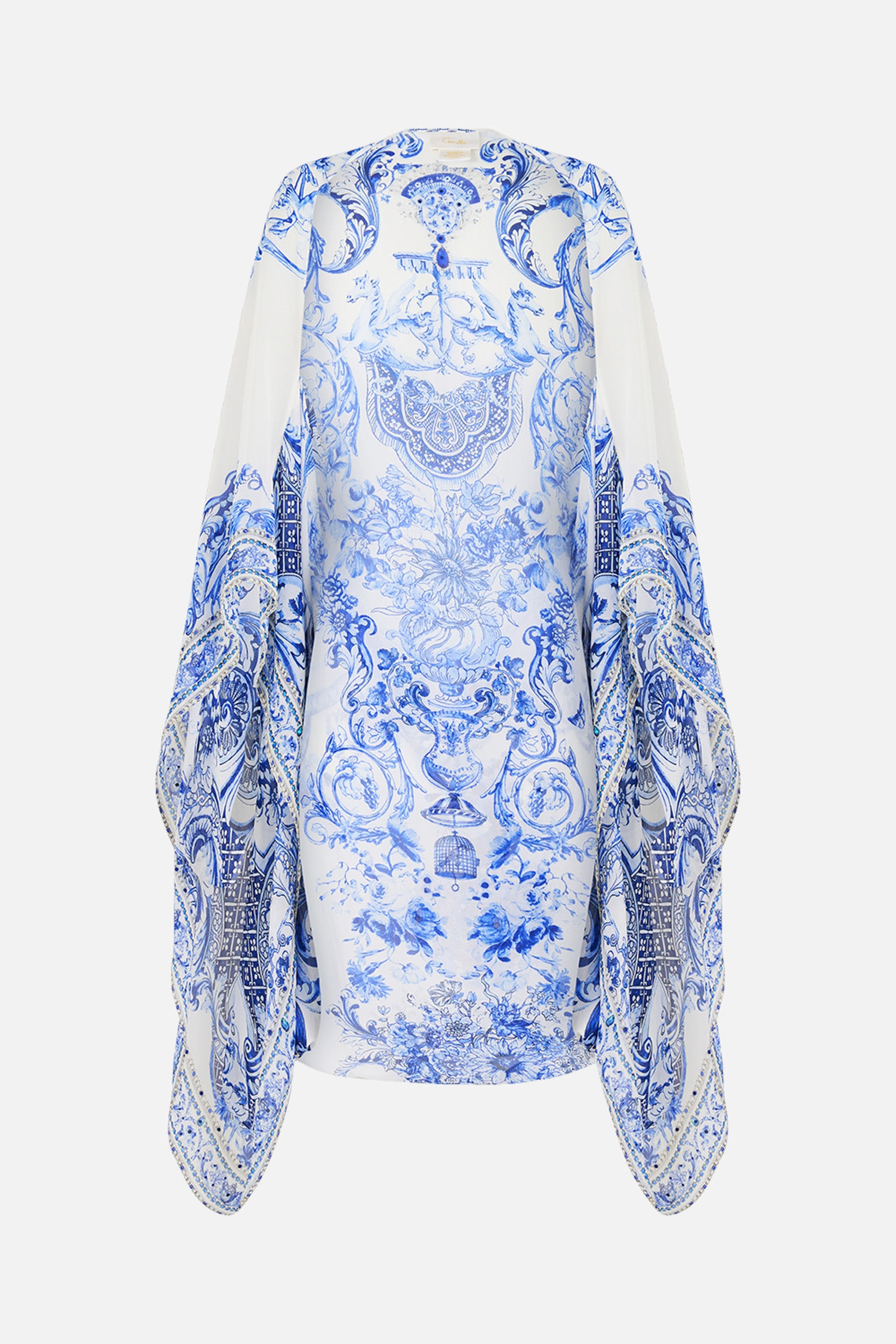 MNCAM131026140621506_3 CAMILLA Silk Chiffon Shrug Ceramic Panoramic - Image 3