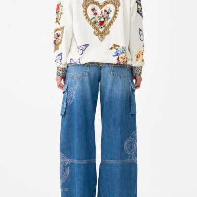 CAMILLA Silk Band Oversized Hoodie With Pockets the Pottery Parlour - Image 2