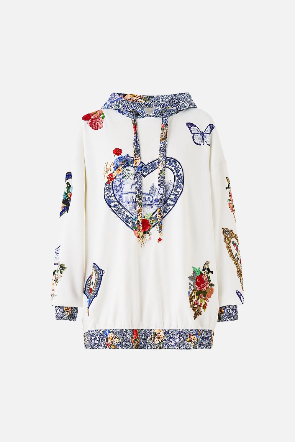 MNCAM131026140621510_3 CAMILLA Silk Band Oversized Hoodie With Pockets the Pottery Parlour - Image 3