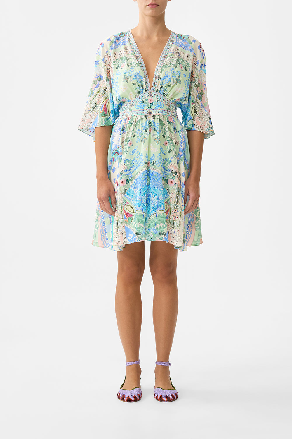 CAMILLA Short Waisted Dress Midsummer Mosaics - Image 1