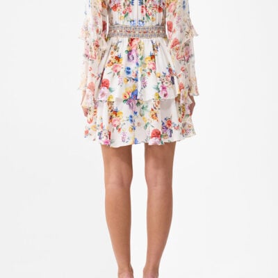 CAMILLA Short Waistband Dress With Ruffle Sleeve I Left MY Heart - Image 2